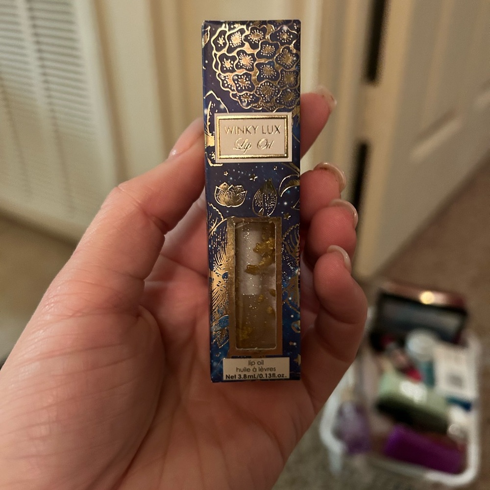 Winky Lux Lip Oil - Gold and Blue